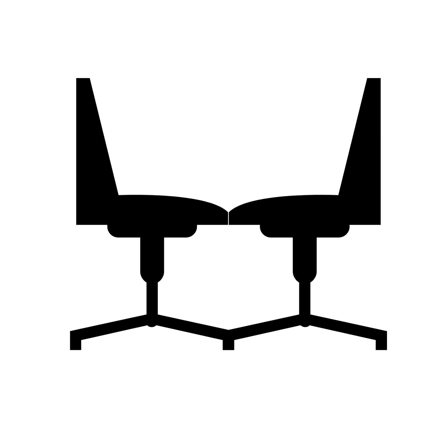 two swivel chairs