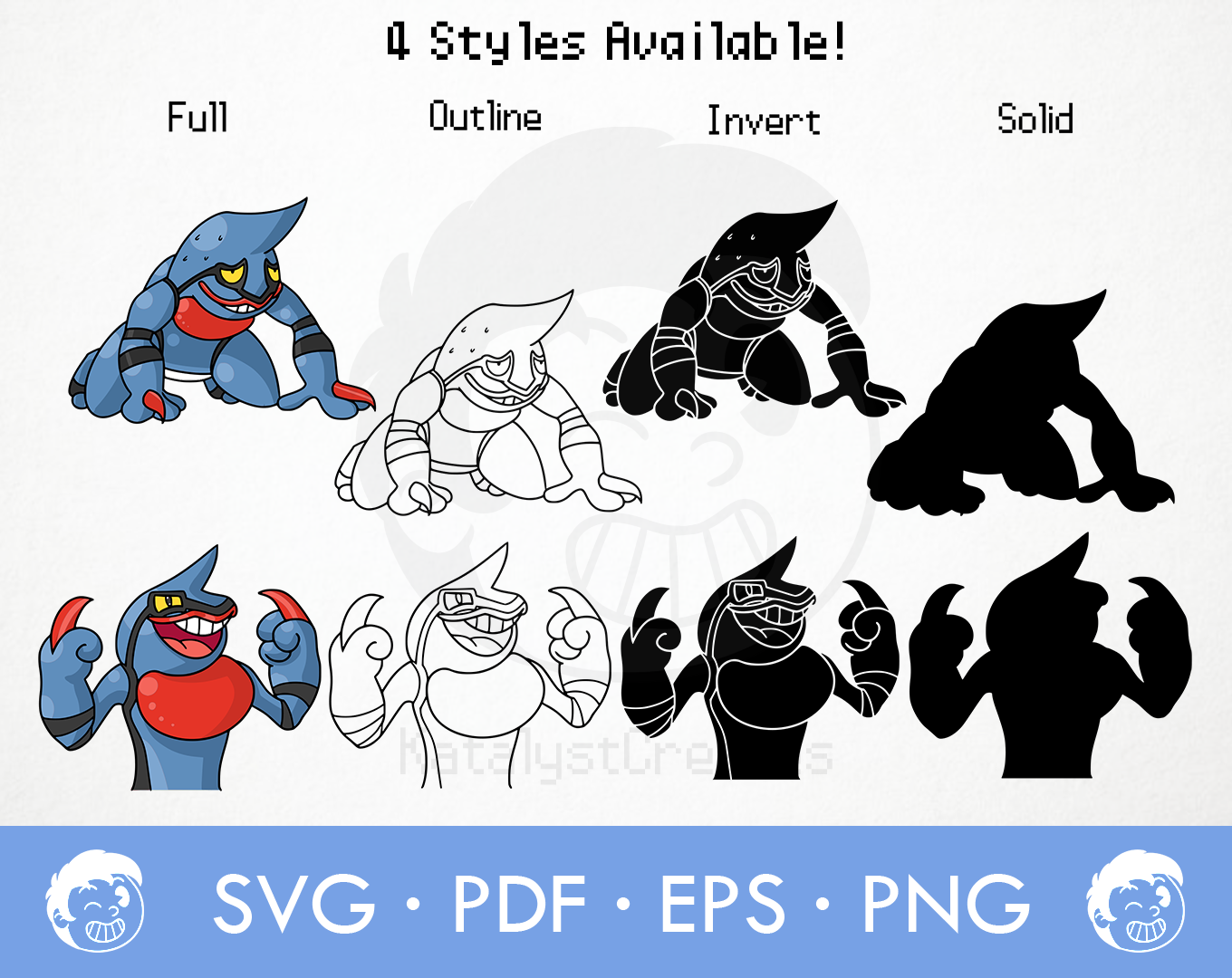 Mew and Jigglypuff SVG & PNG, Pokemon SVG - Cricut cut file