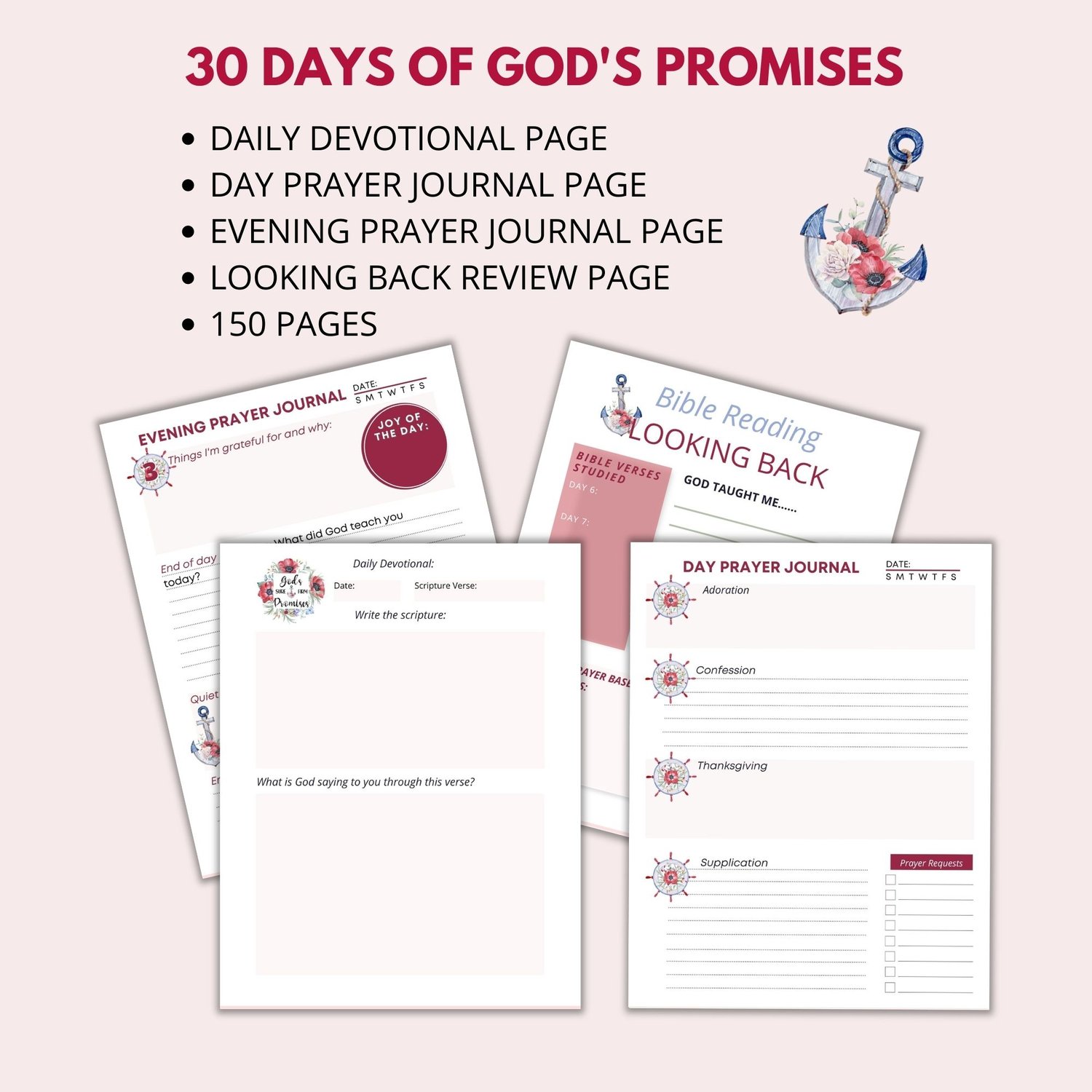 The Promises of God Prayer Journal #114 Graphic by Nann Digital Art ·  Creative Fabrica