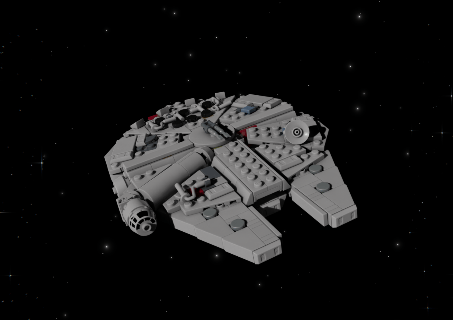 Display stand for LEGO® Star Wars™ Kessel Run Millennium Falcon