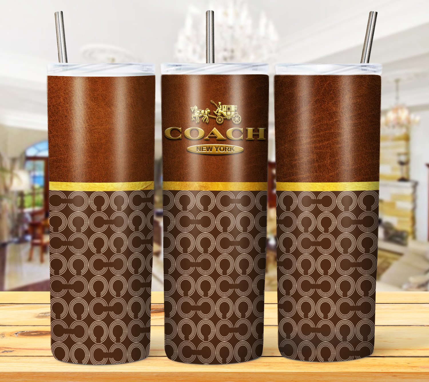 COACH PURSE TUMBLER