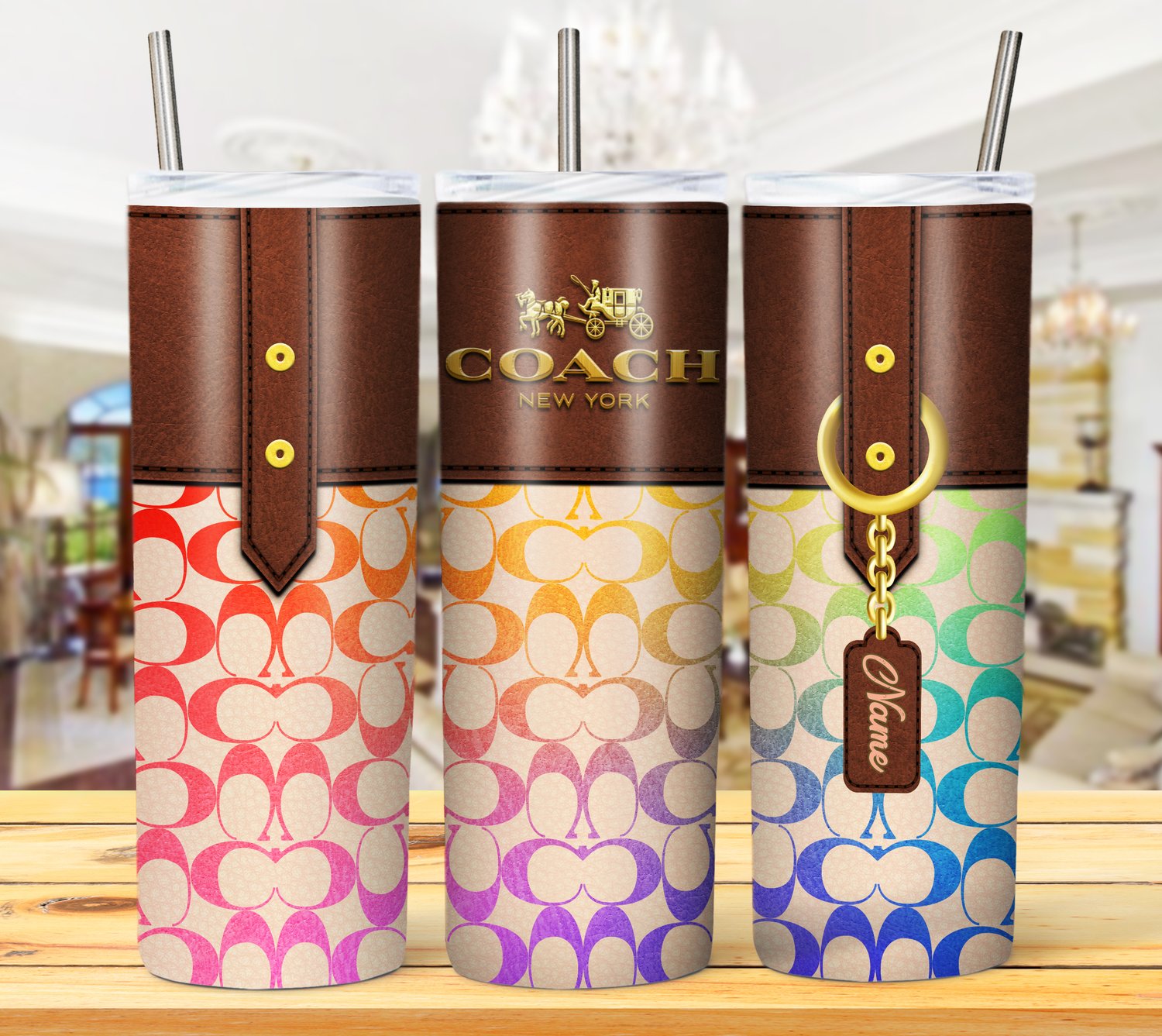 COACH PURSE TUMBLER