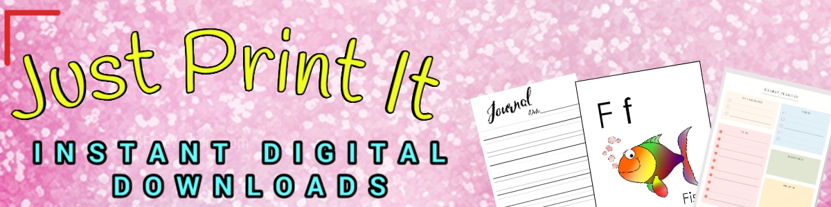 Digital Downloads for ABC, Journals, Alphabet, Planner