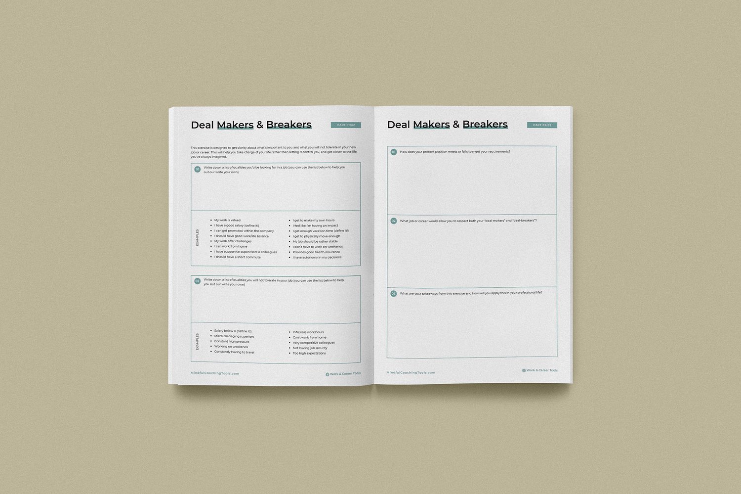 career deal breakers pdf
