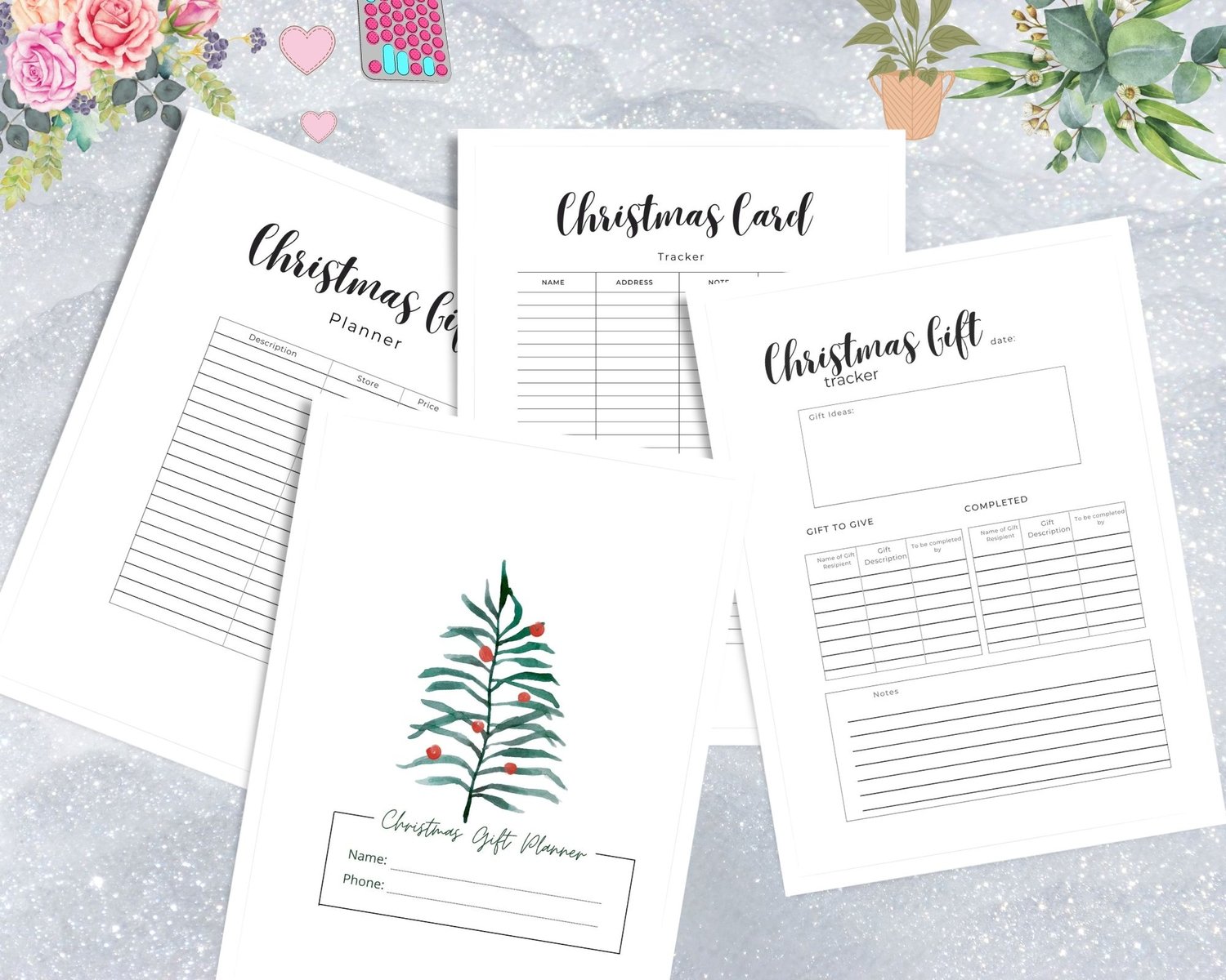 Christmas Planner Printable, Holiday Planner, Gift Budget Planner, Xmas ...