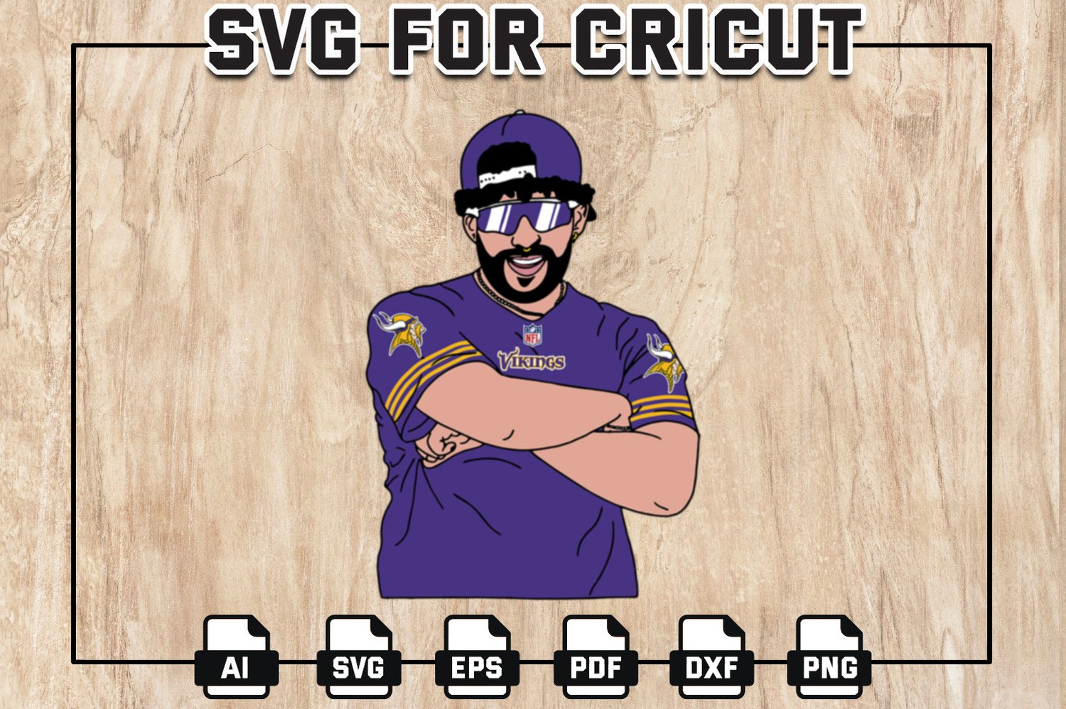 Minnesota Vikings SVG NFL Team SVG Bundle Files For Cricut