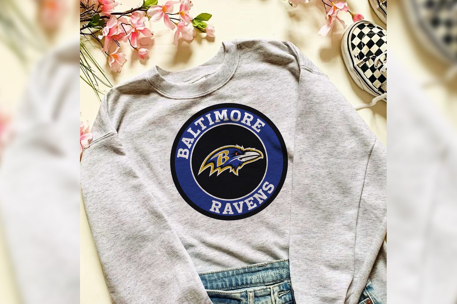 Vintage NFL Team Apparel Baltimore Ravens Hoodie