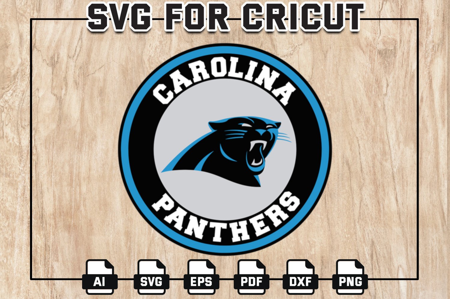 Carolina-Panthers Football Embroidery files, Panthers NFL Logo Embroidery  files, NFL Teams, Football, Digital Download