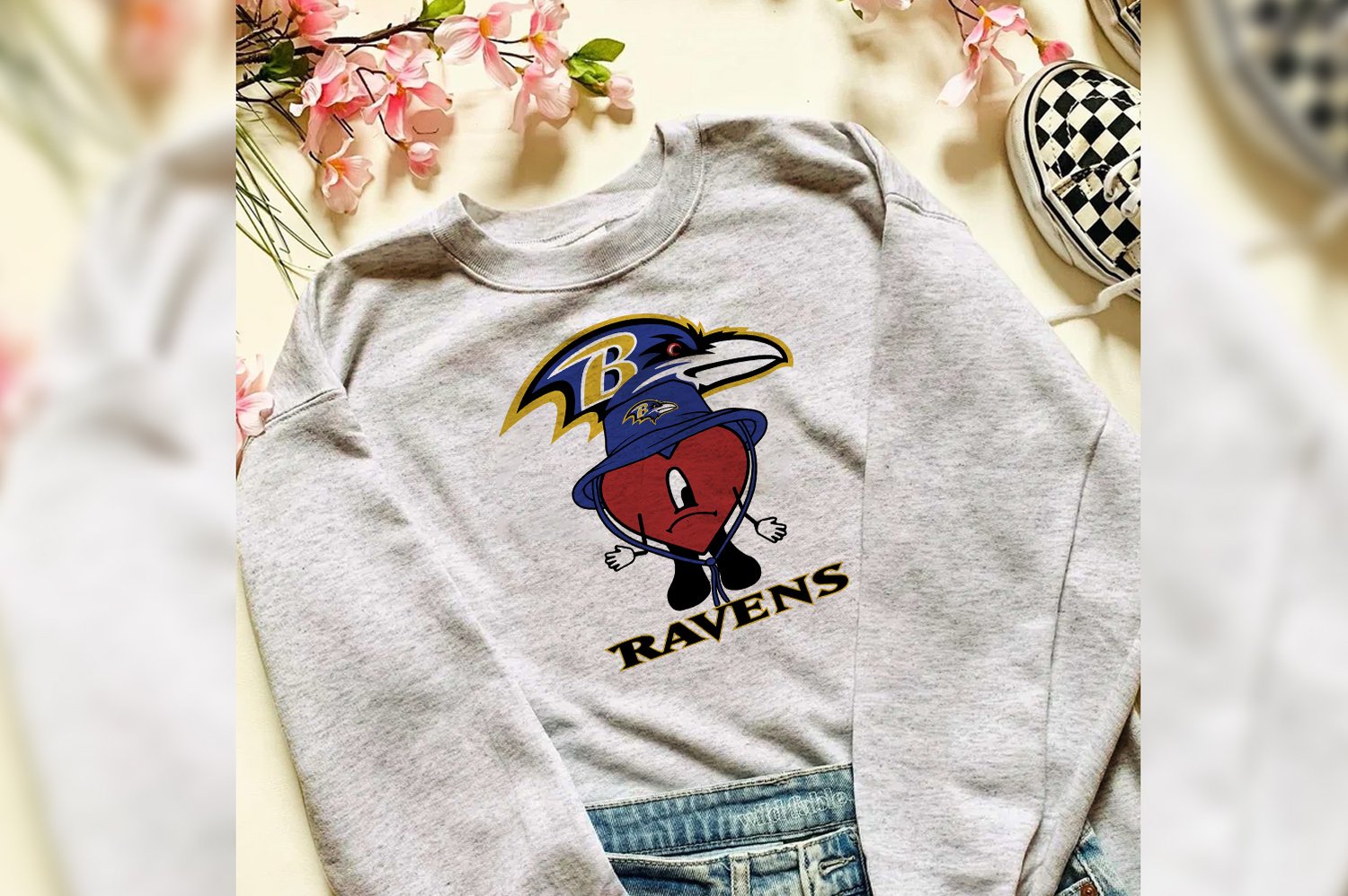 Baltimore Football Sweatshirt, Vintage Style Baltimore Football