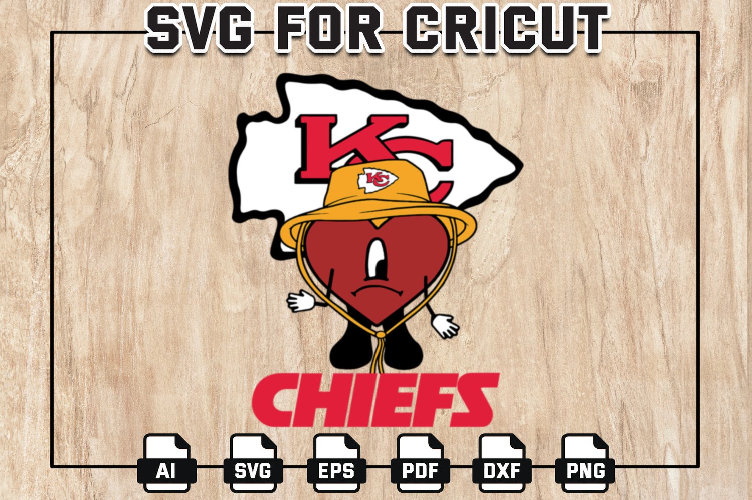 Kansas City Chiefs Logo NFL Team SVG Graphic Design File