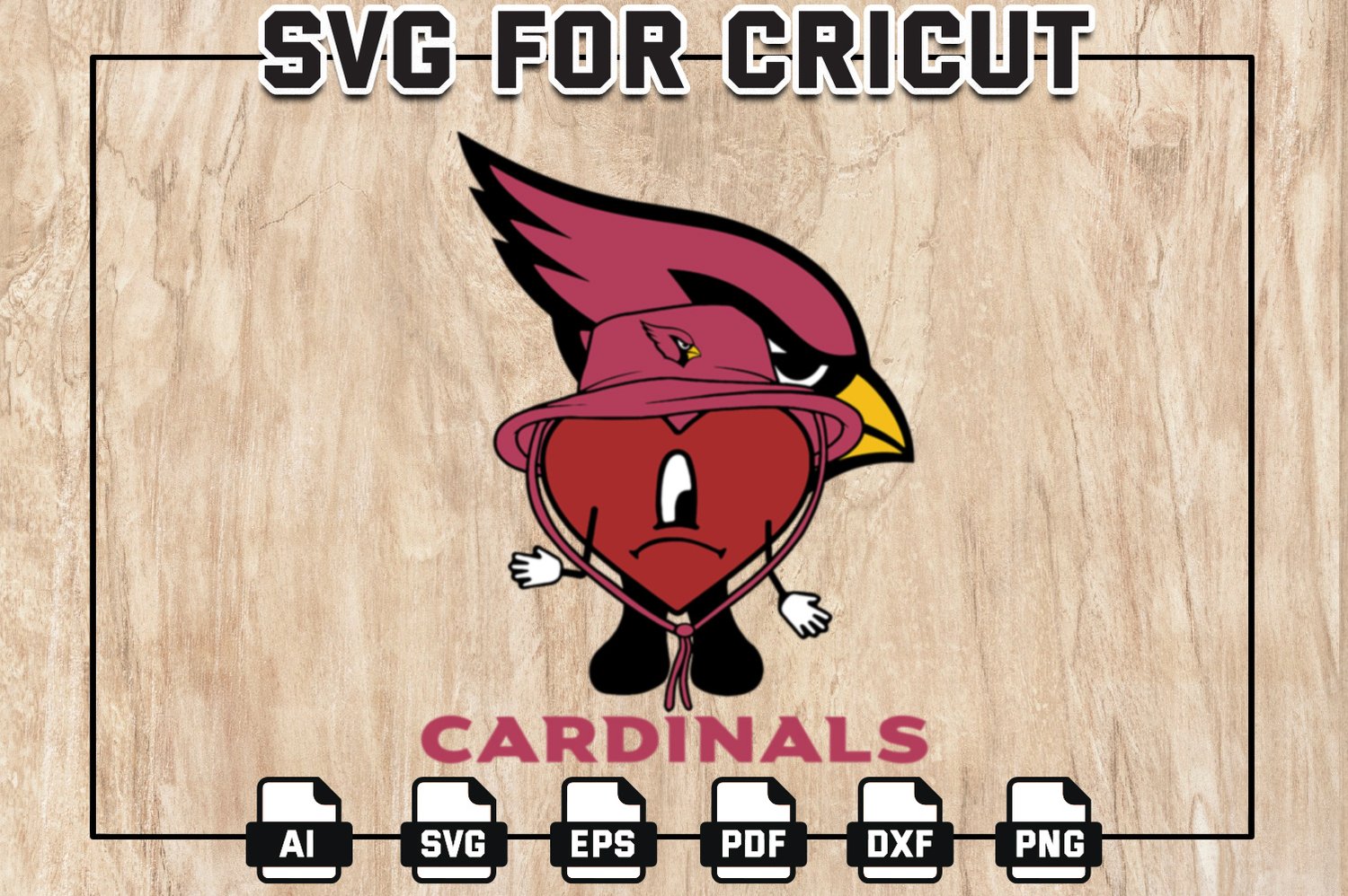 Arizona Cardinals SVG, PDF, PNG, DXF, EPS