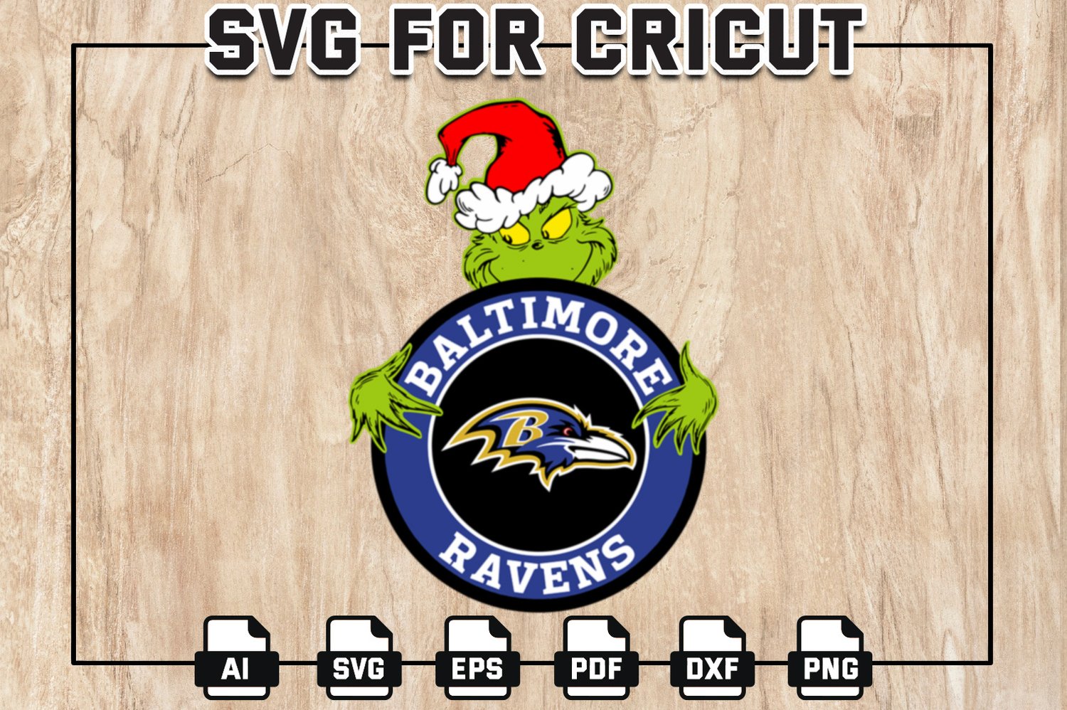 Jacksonville Jaguars NFL Christmas Logo SVG Cutting File