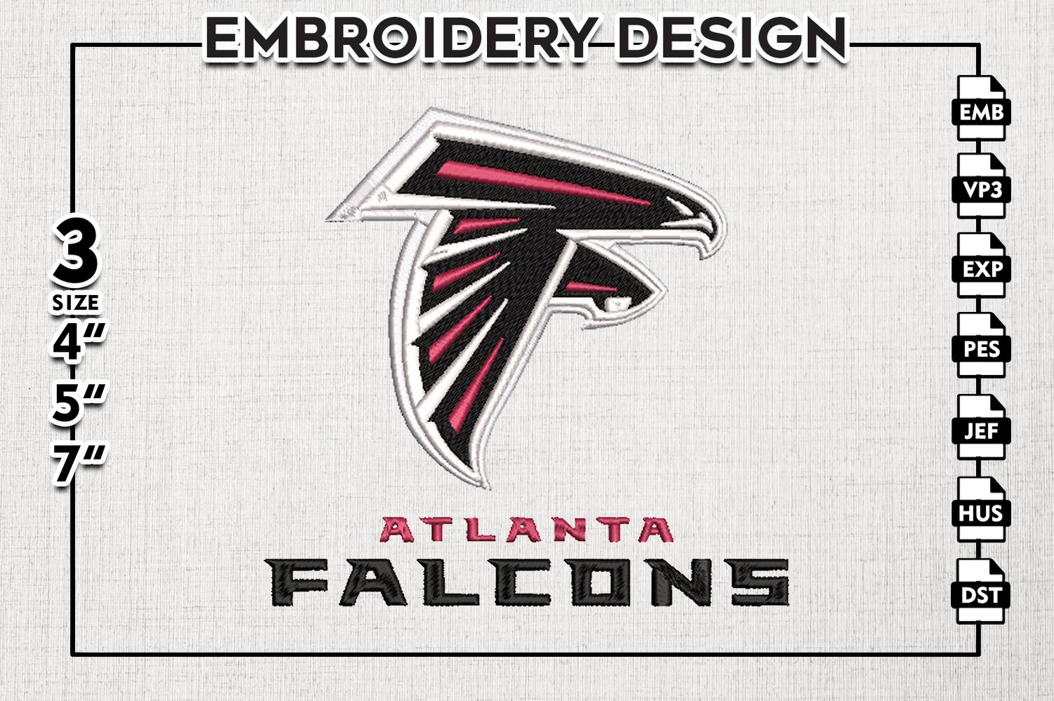 Heart Atlanta Falcons NFL Logo SVG Digital Files