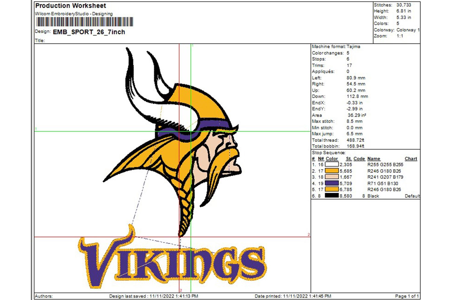 Minnesota Vikings Patch, NFL Sports Team Logo, Size: 3.4 x 4.1 inches -  EmbroSoft