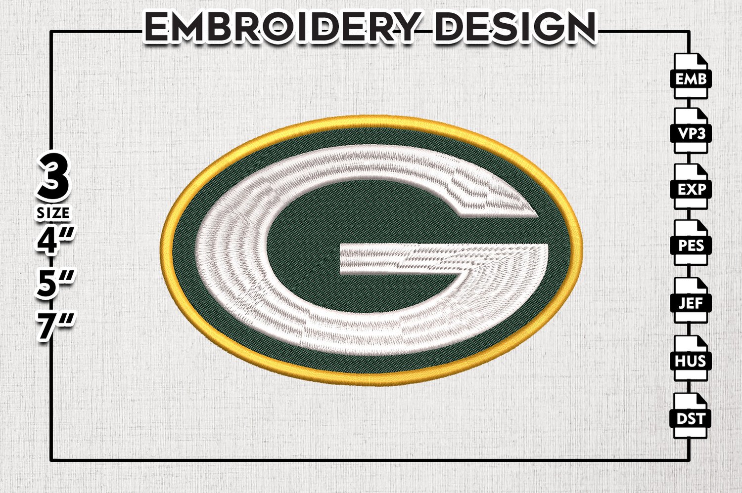 New York Jets logo machine embroidery design for instant download