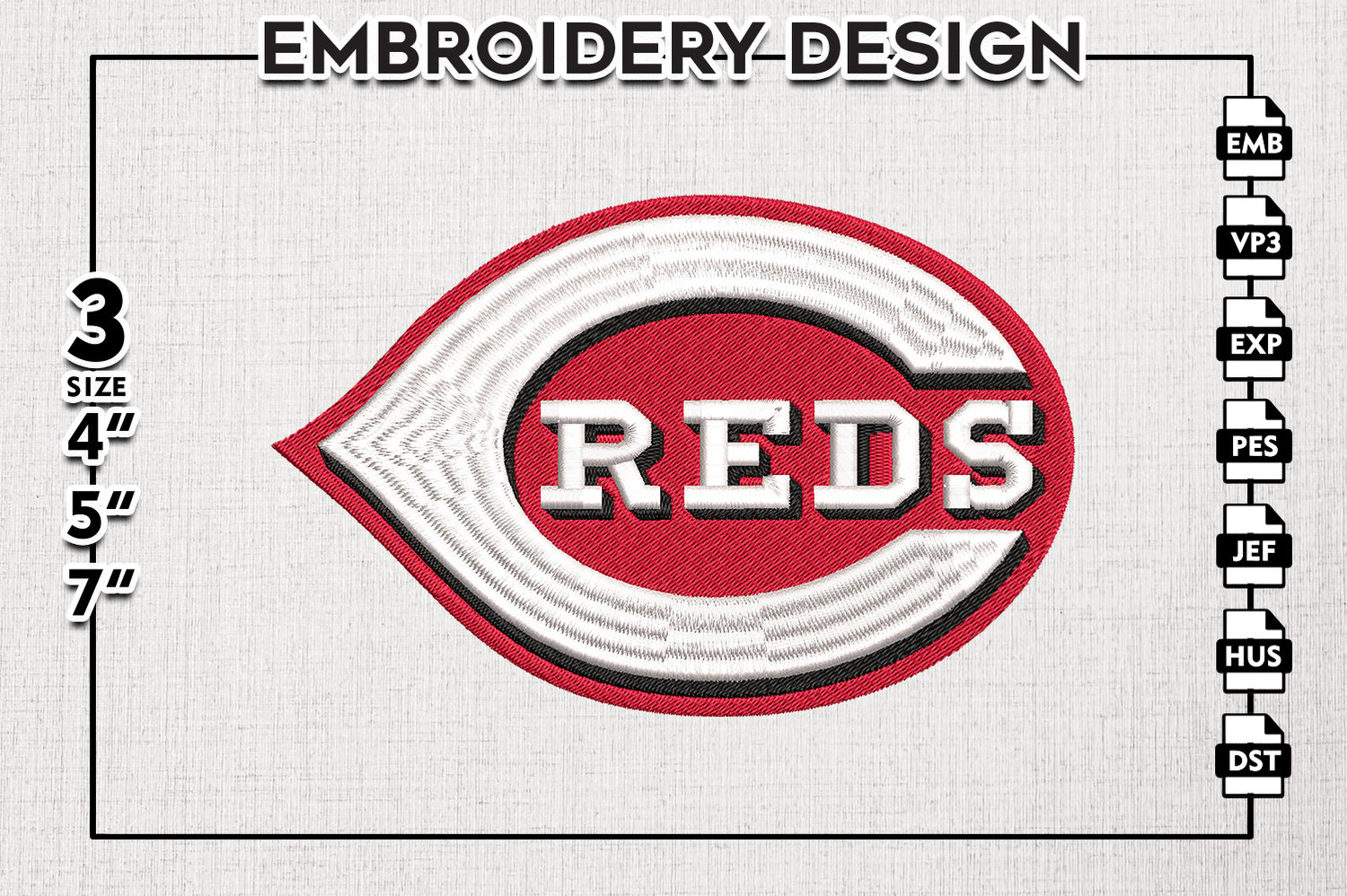 Cincinnati Reds MLB Baseball Team Svg Digital File