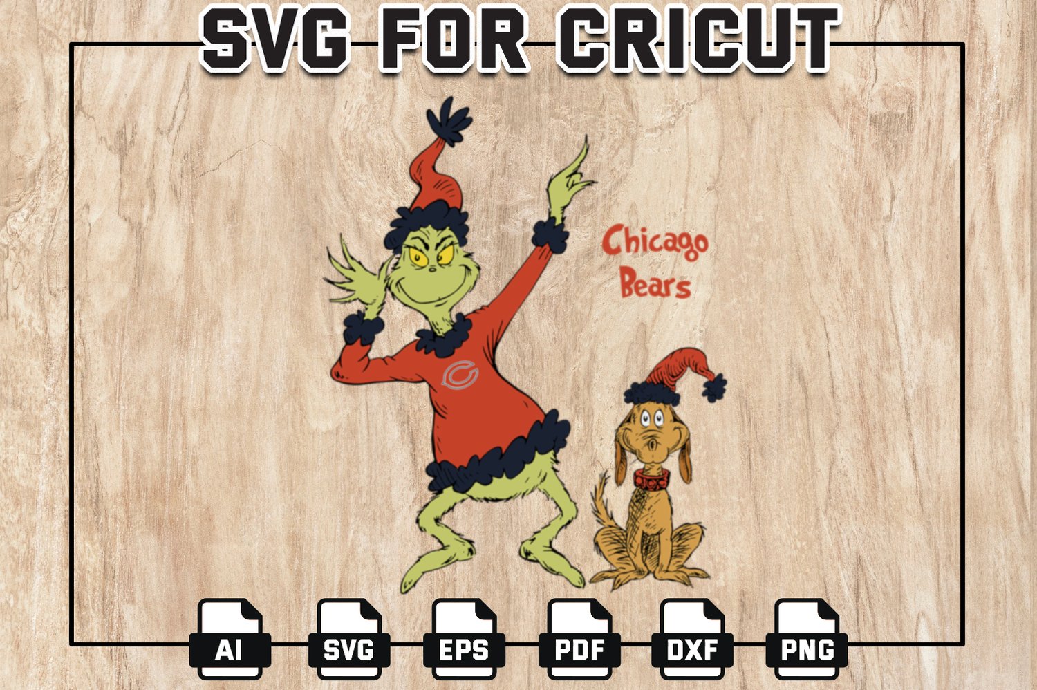 The Grinch Chicago-Bears Football SVG, Grinch Chicago NFL Logo Svg, NFL  Teams, Digital Download