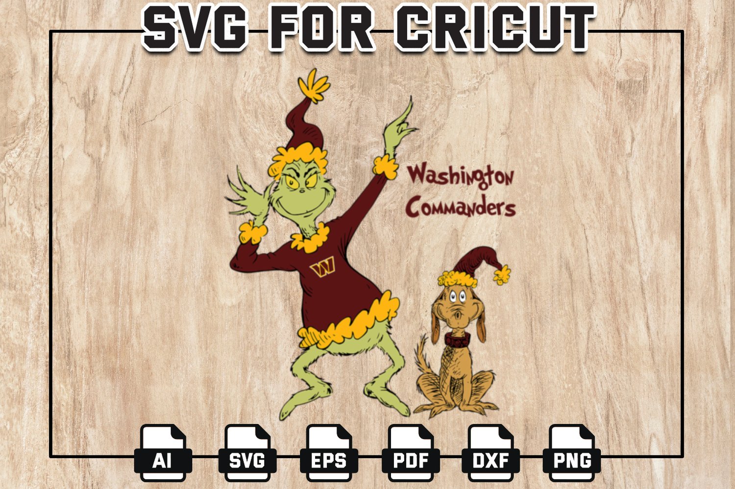 The Grinch Washington-Commanders Football SVG, Grinch Washington-Commanders  NFL Logo Svg, NFL Teams, Digital Download