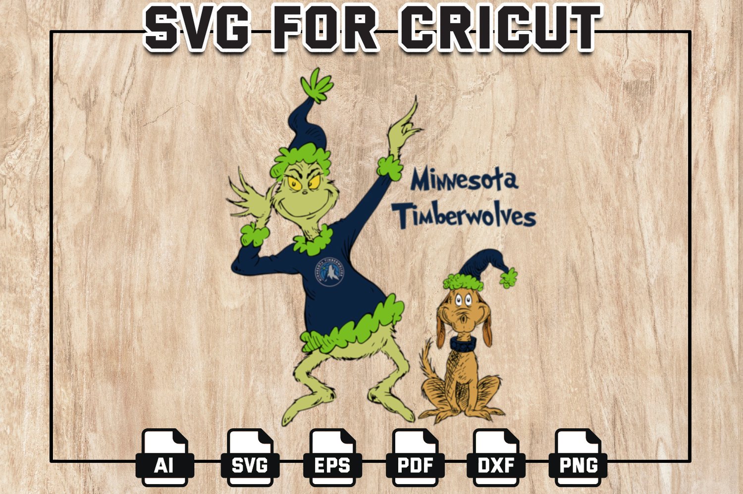 The Grinch Minnesota-Timberwolves Basketball Team Svg, Grinch