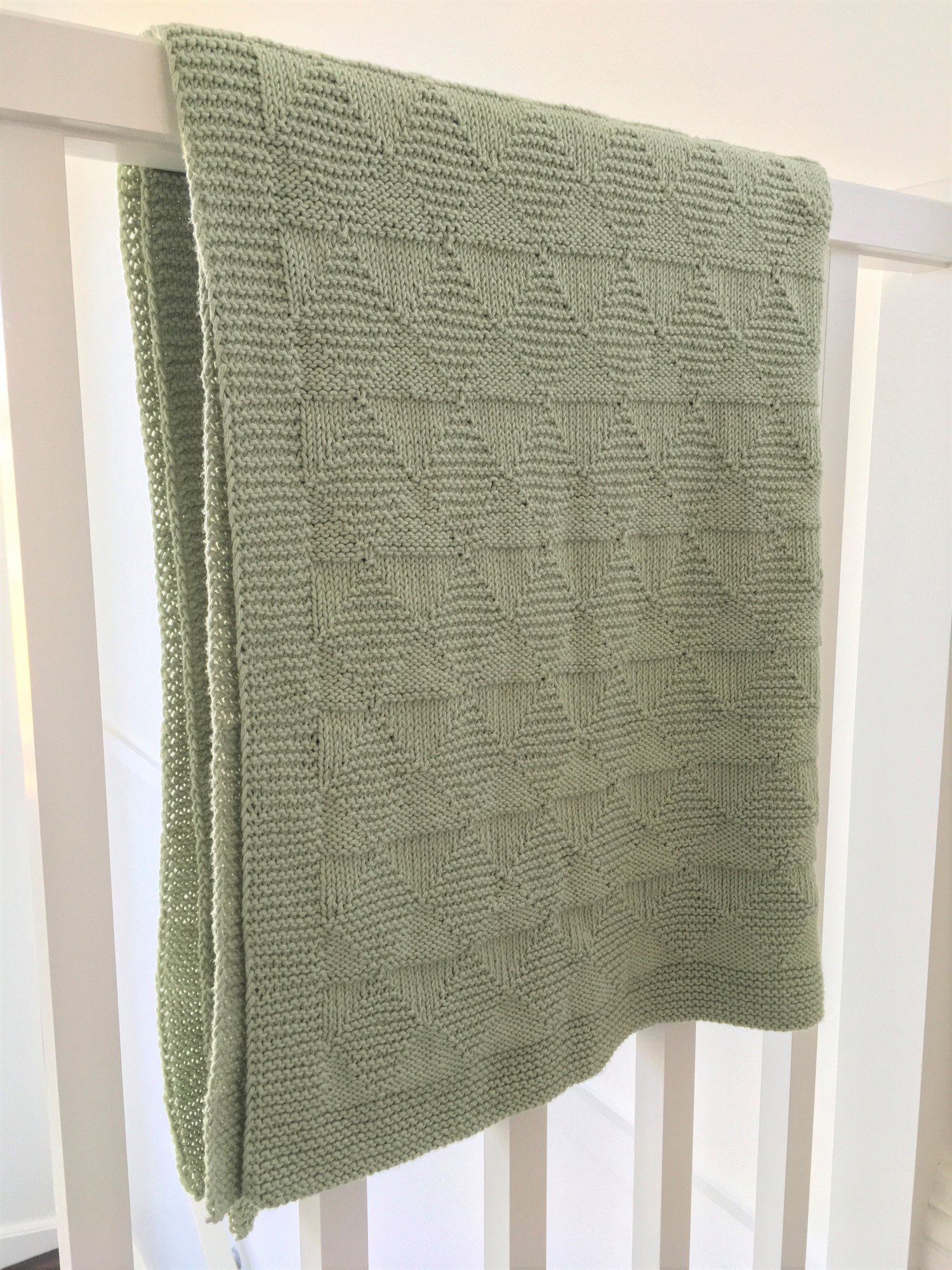 Reversible Cotton Baby Blanket Knitting Pattern BJ81 - Payhip