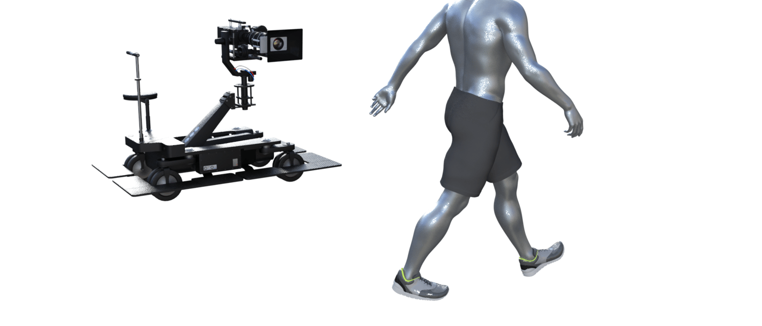 Moving camera tracking character animation