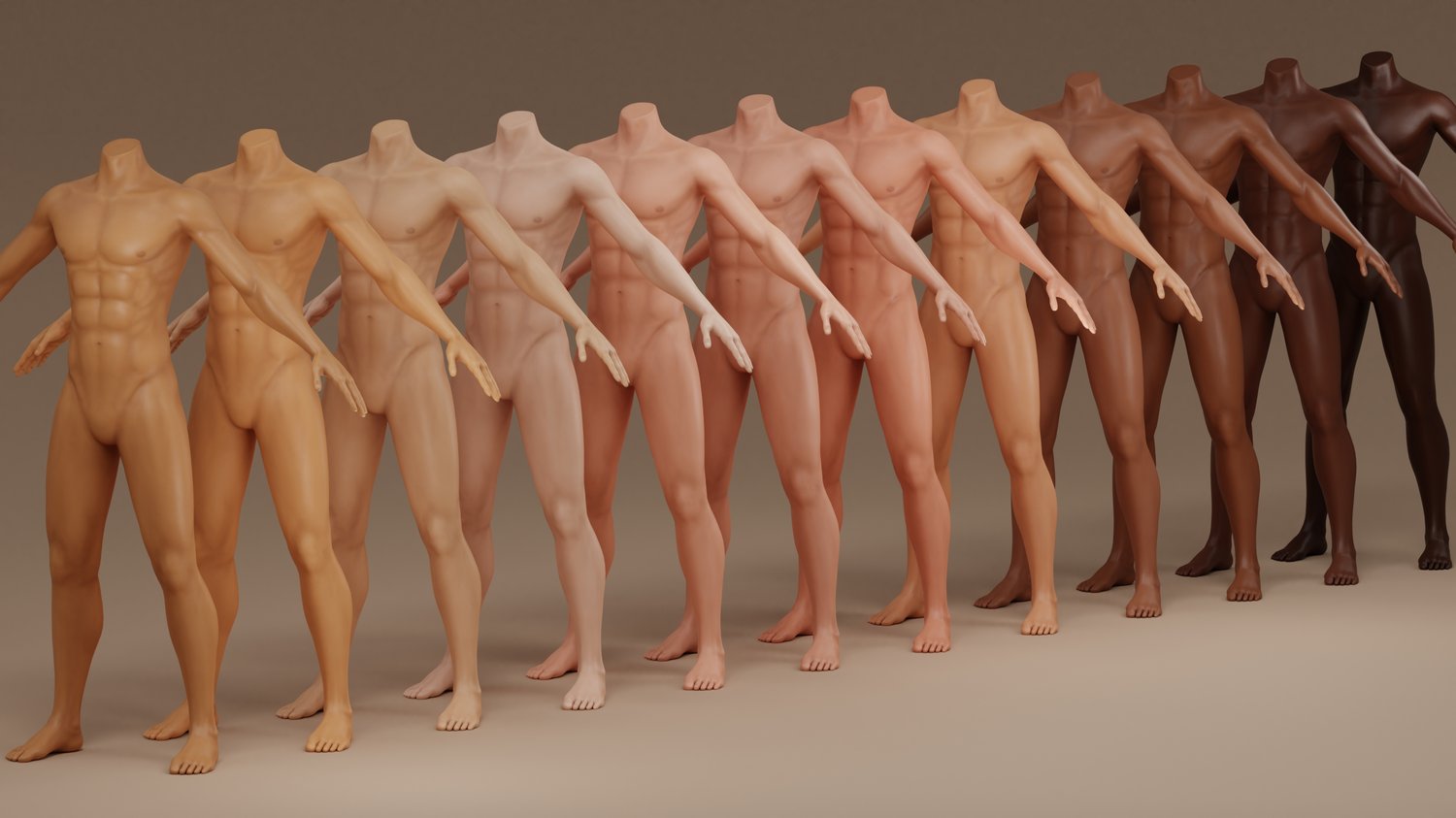 ArtStation - Female and male hip, butt, and thigh forms