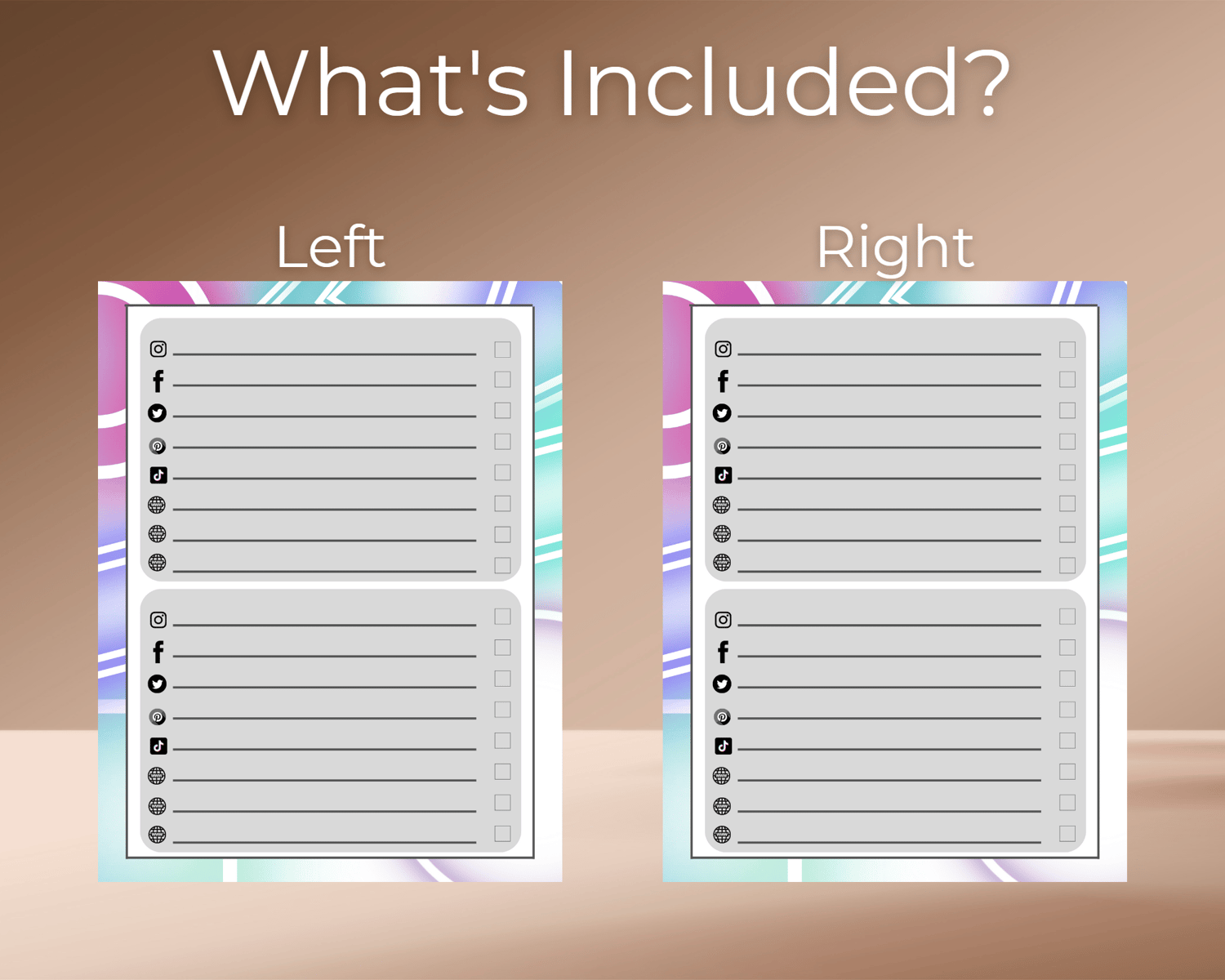 Checklist Sheet A6 Inserts Printable to Do List, Get It Done List