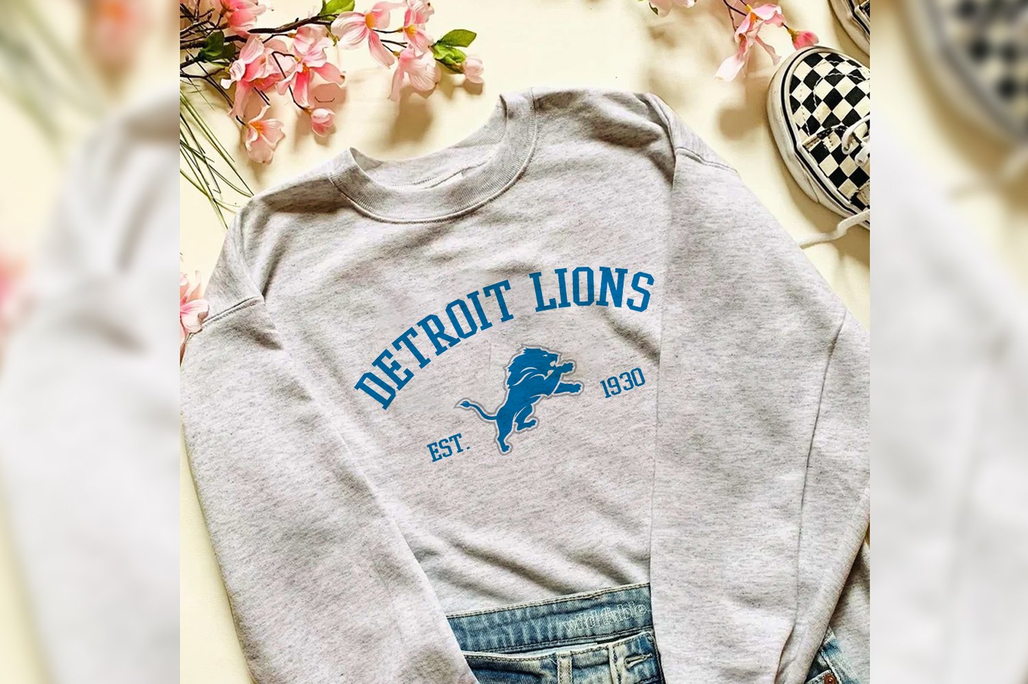 NFL Detroit Lions Est. 1930 SVG, NFL Logo SVG Design, NFL Lions