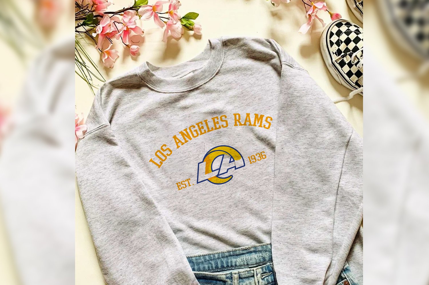 Vintage Los Angeles La Rams Crewneck Sweatshirt