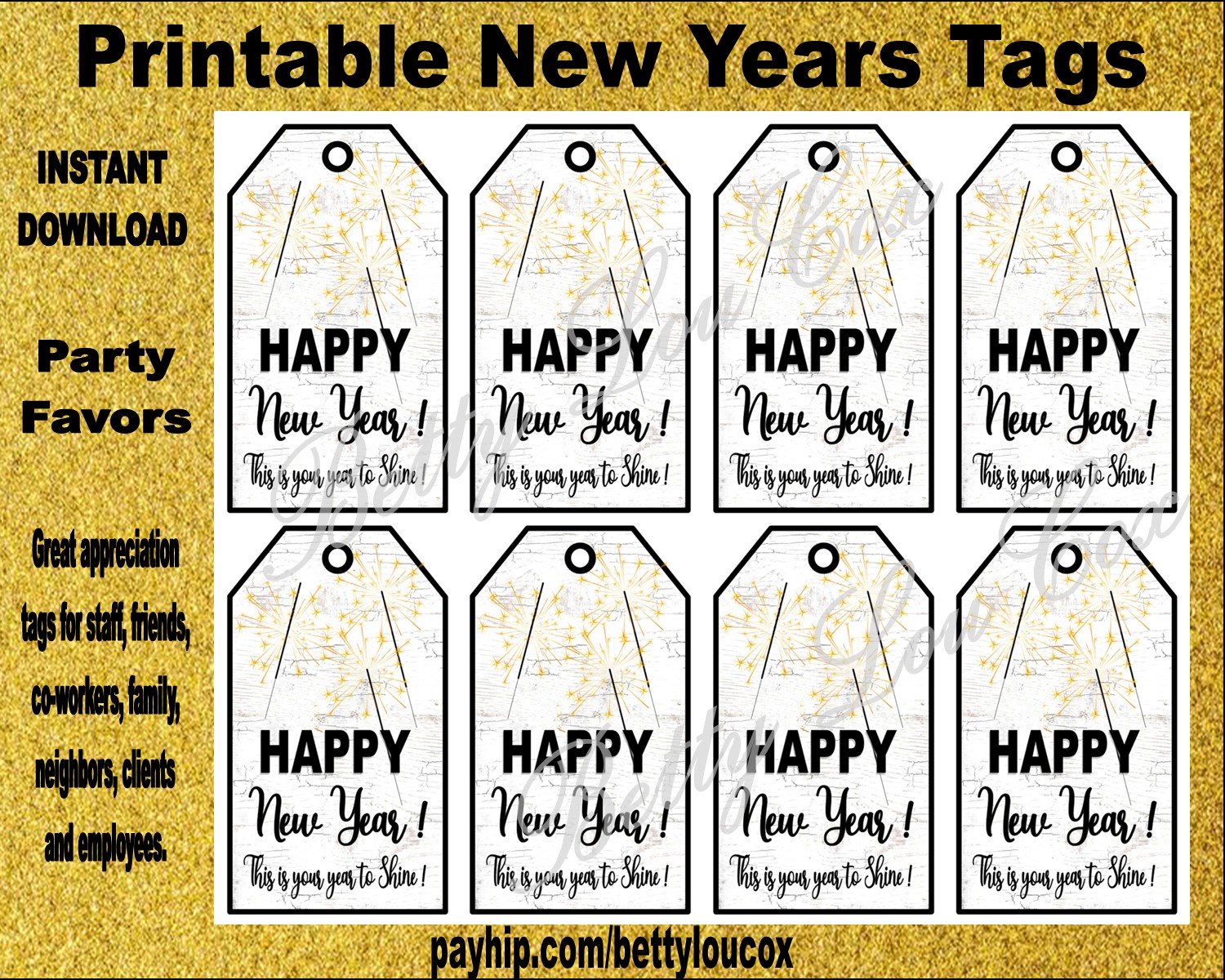 Printable Neighbor Thank You Tags - Parties and Patterns Downloads