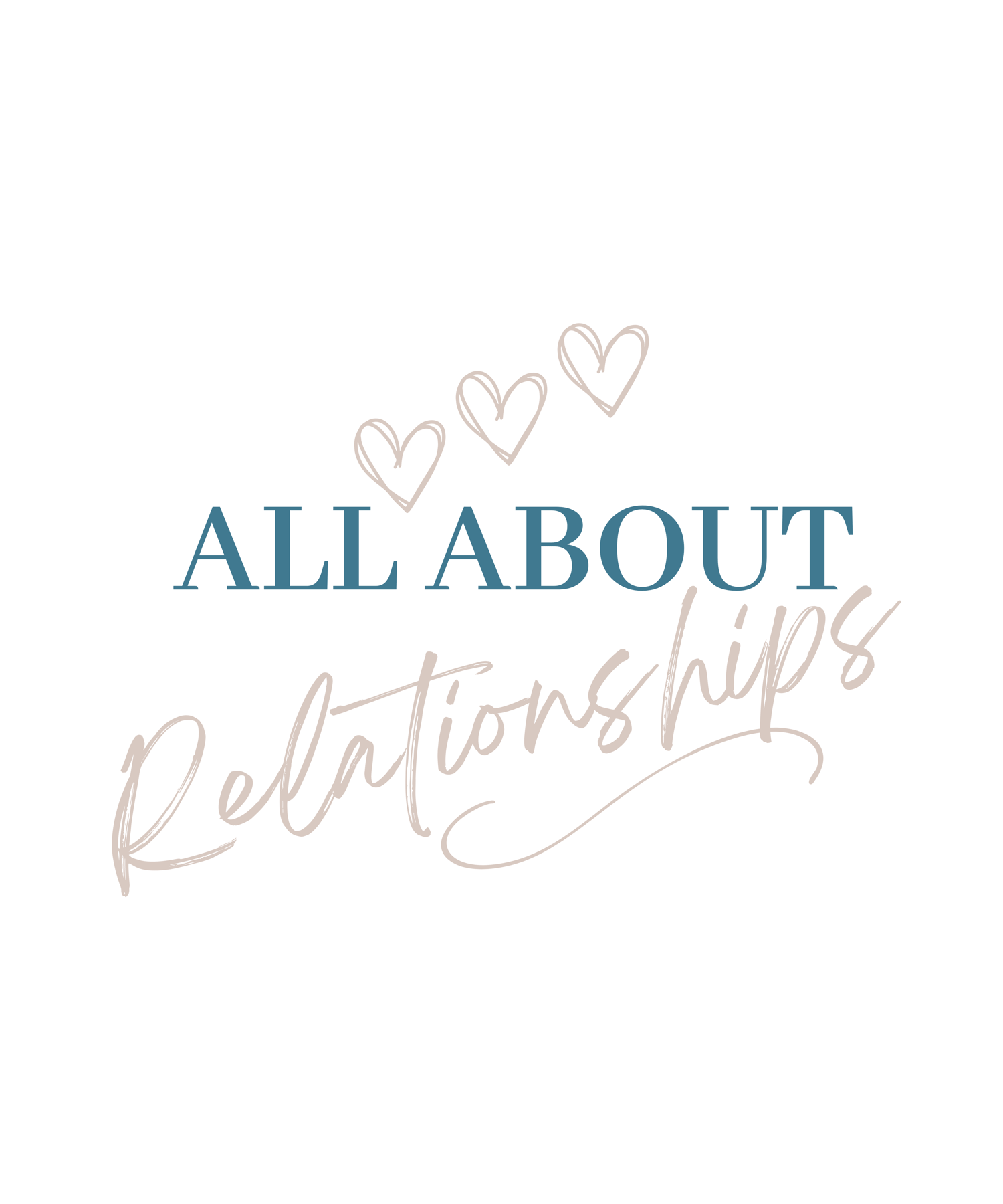 All About Relationships is a minimalistic collection of elegant wall art phrases to lift any space