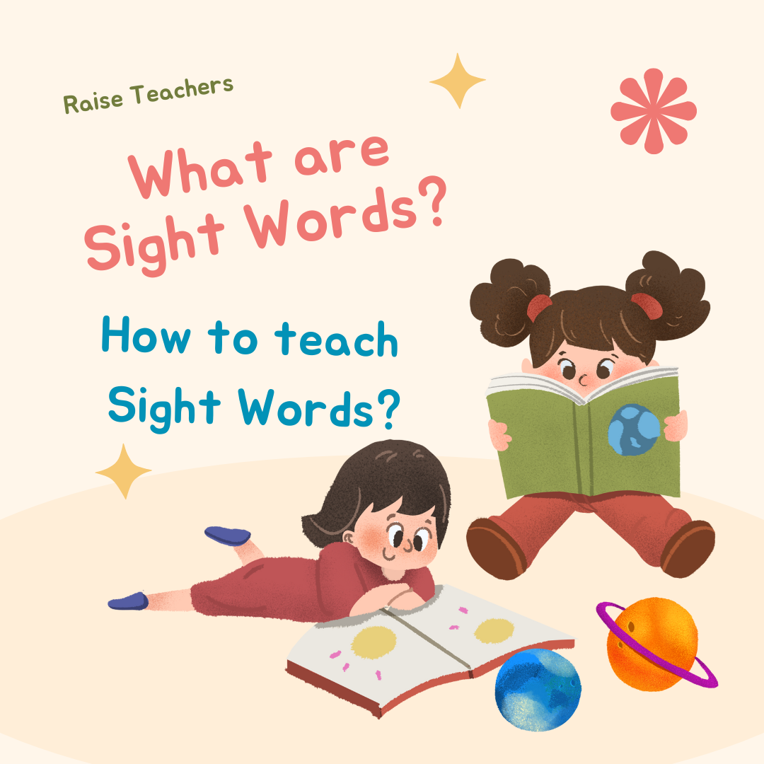 What are sight words? How to teach sight words in kinderarten?