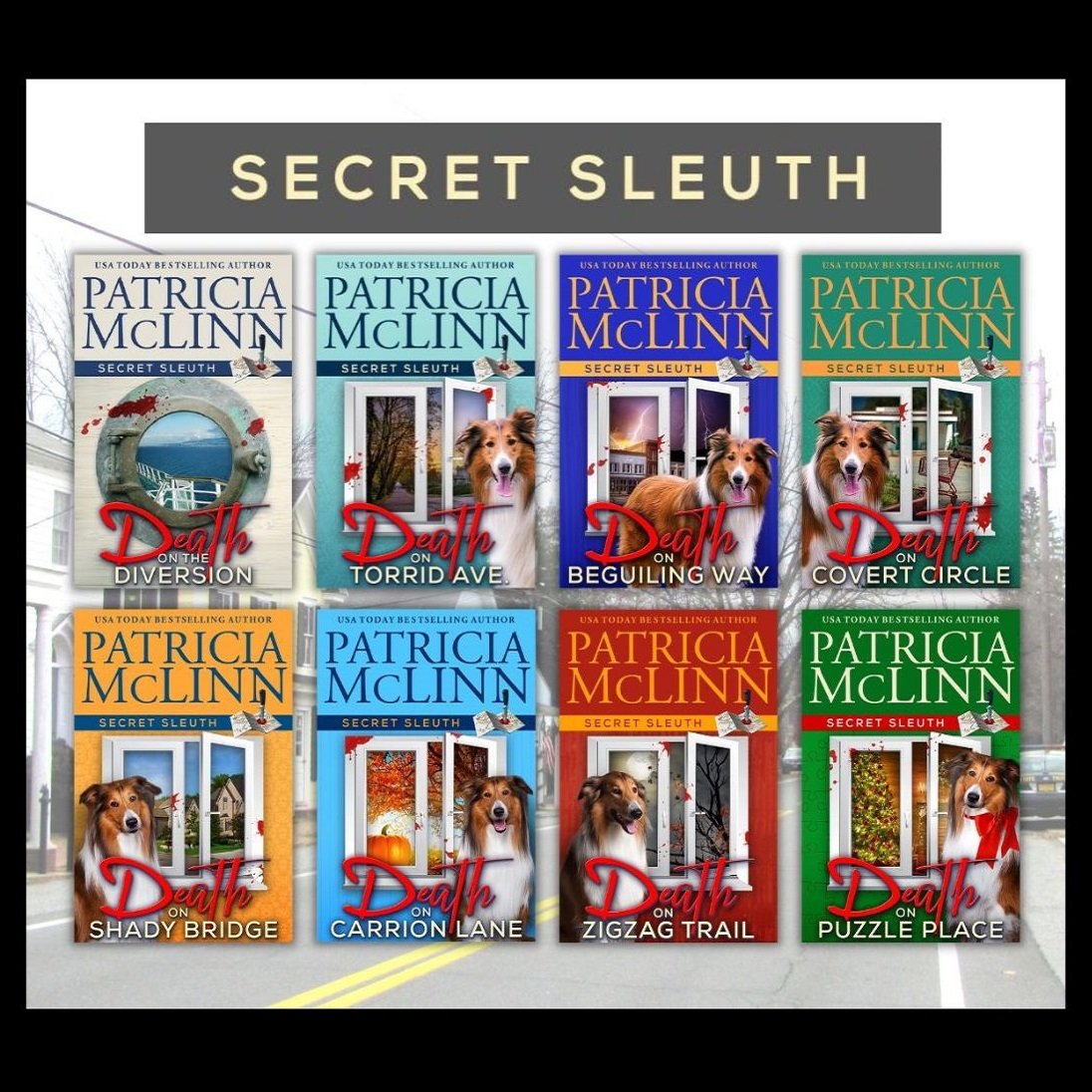logo for Secret Sleuth cozy mystery series by USA Today bestselling Patricia McLinn
