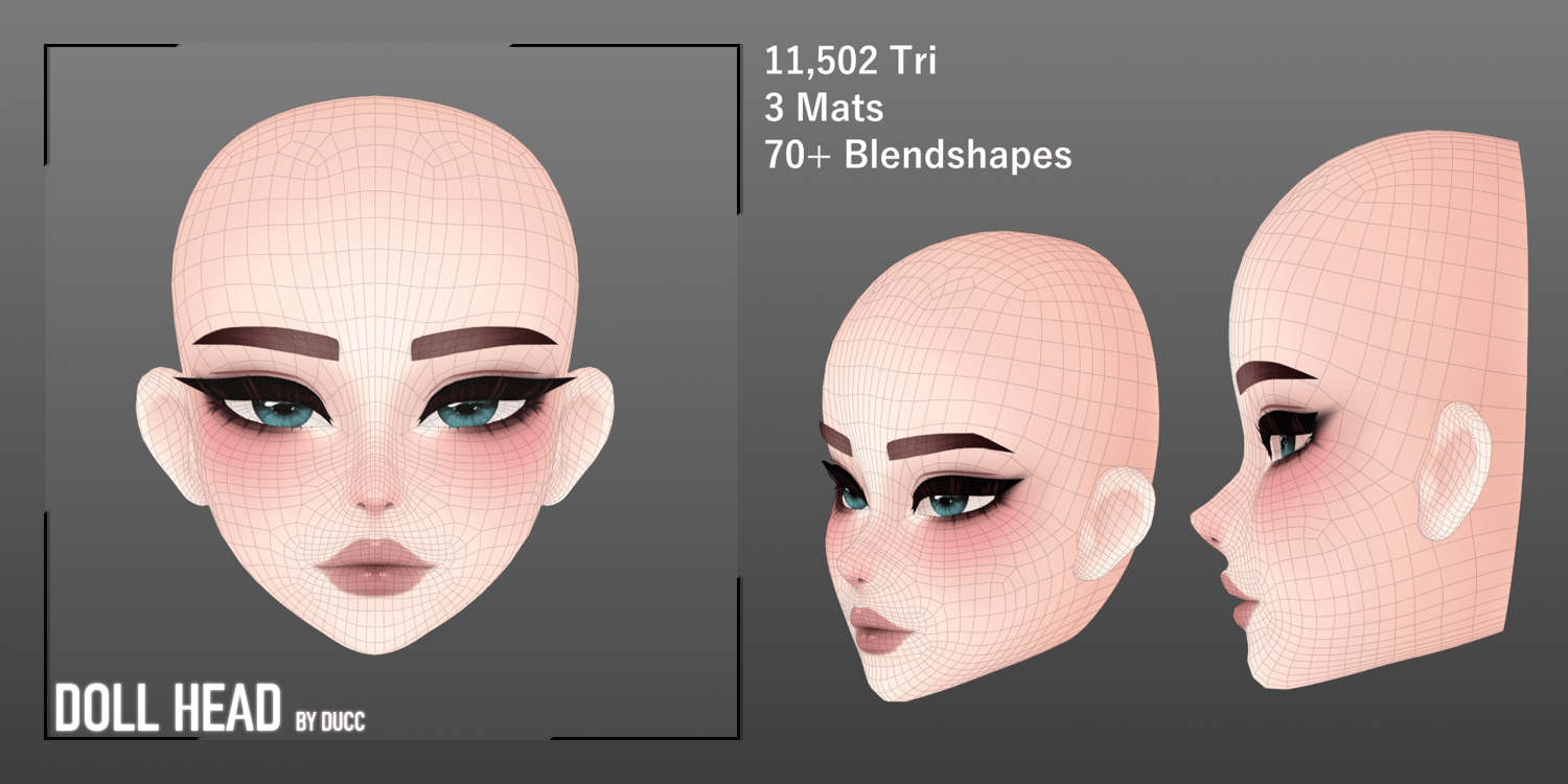 Glam Makeup [ DOLL HEAD ] [ V2 UPDATED ] - Payhip