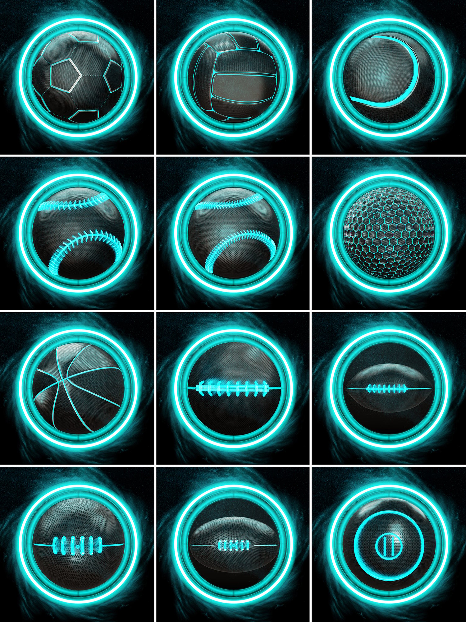 Aeon - Layered Photoshop Template & Digital Backgrounds