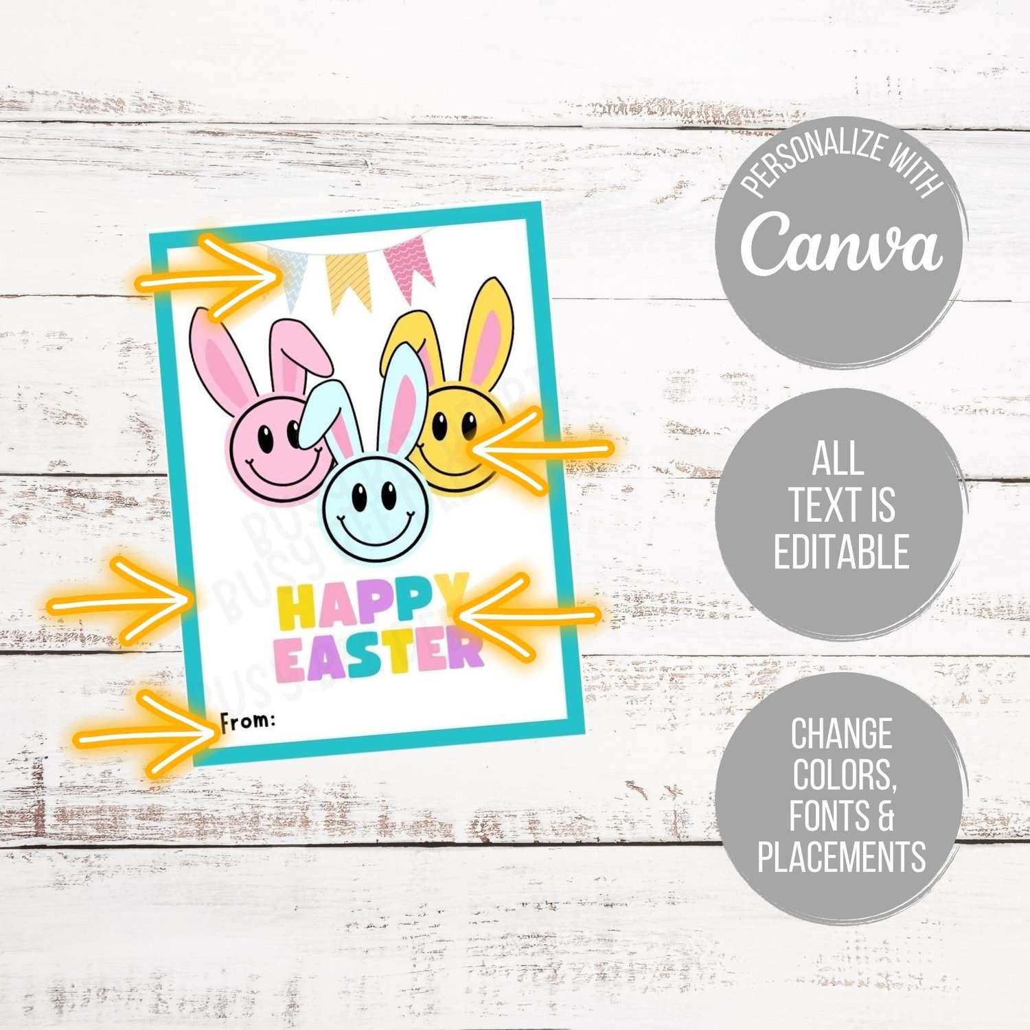 Colorful Easter Card and Tags
