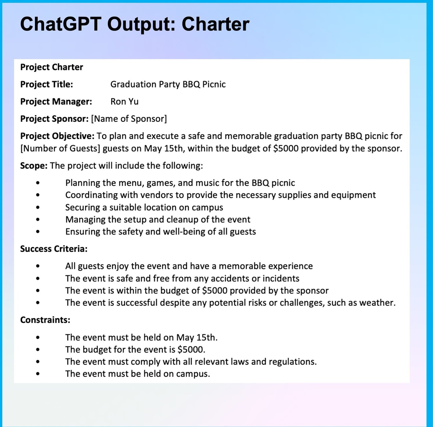 ChatGPT's Value to Project Managers - Payhip
