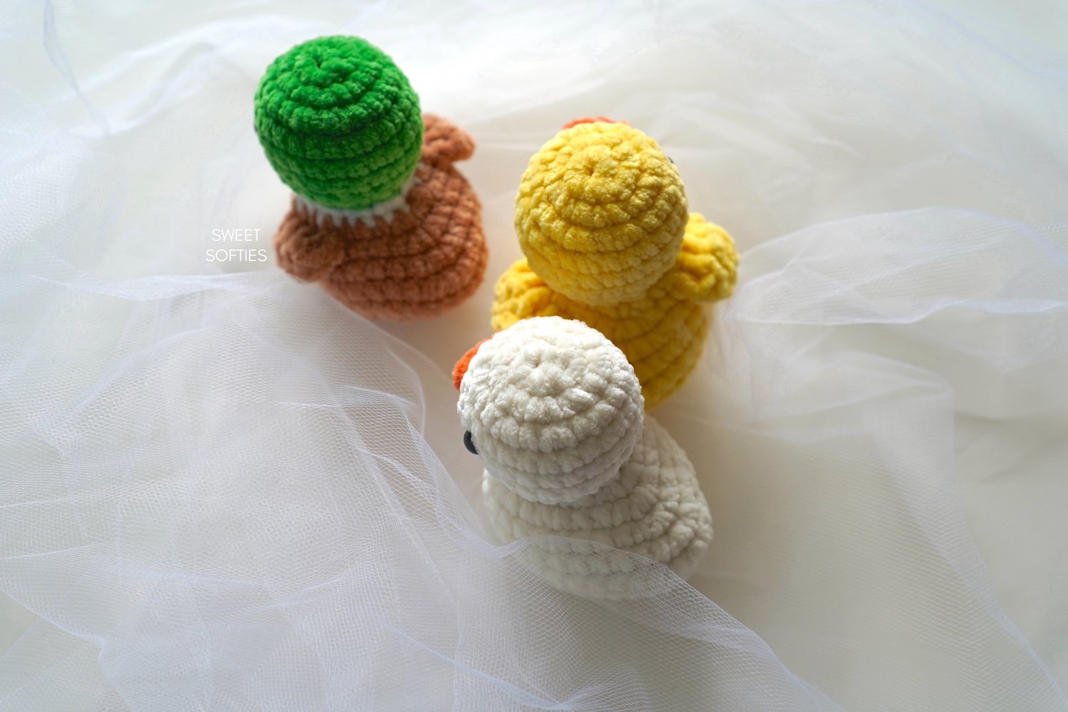 Little Ducks Amigurumi PATTERN, Velvet Ducklings Amigurumi Crochet Tutorial  