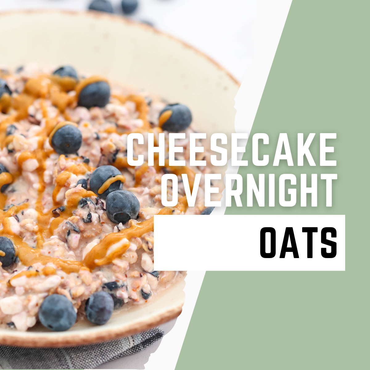 Cheesecake Overnight Oats (Square) - Whole Food Made Easy