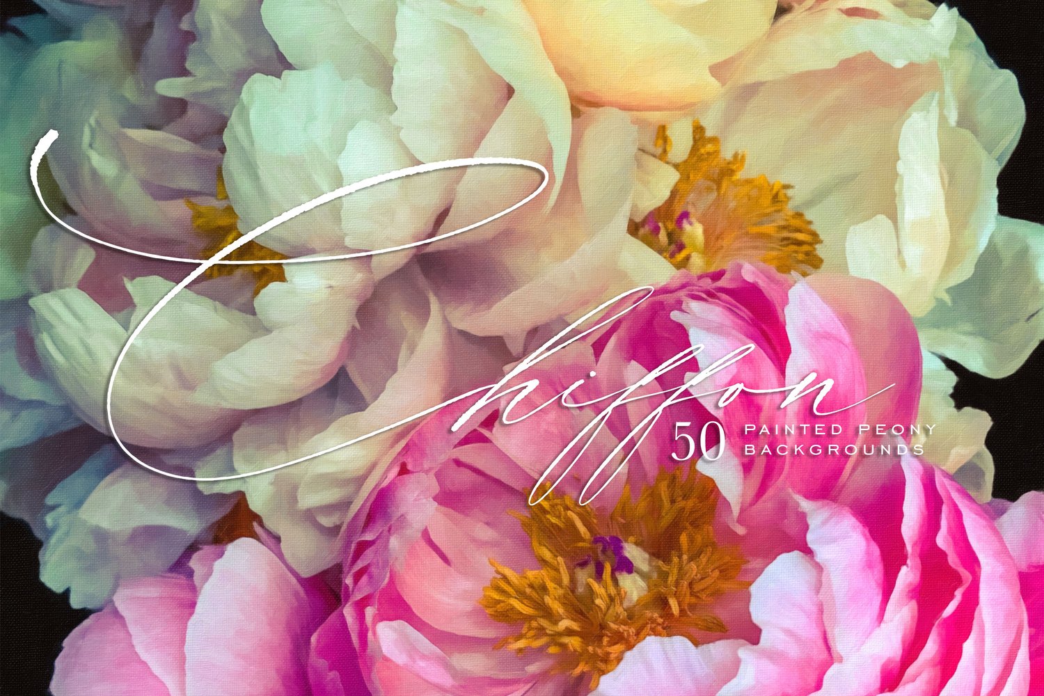 Painted Peony Backgrounds
