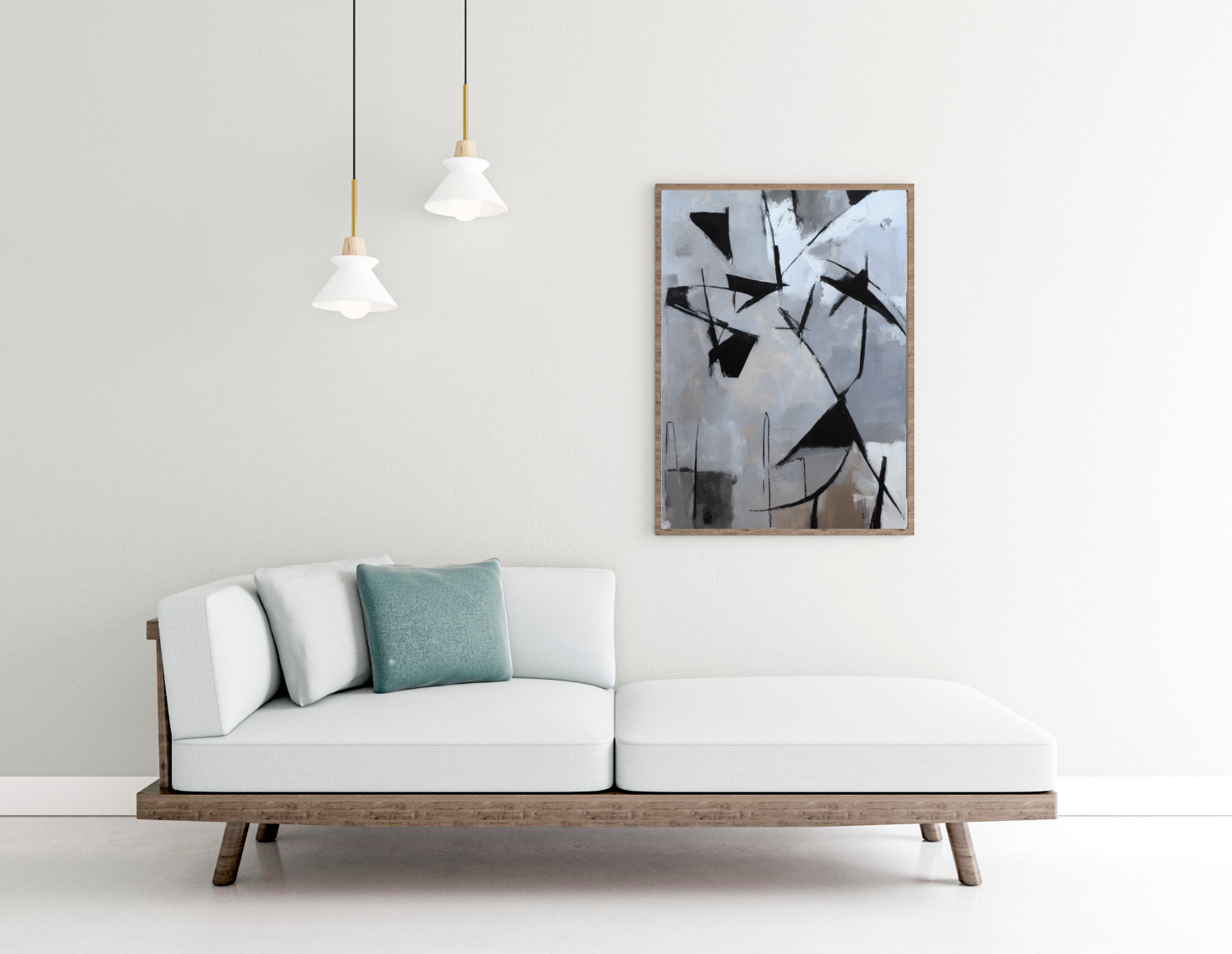 Interior with painting, Norman N. Shepherd, Prinz Gallery