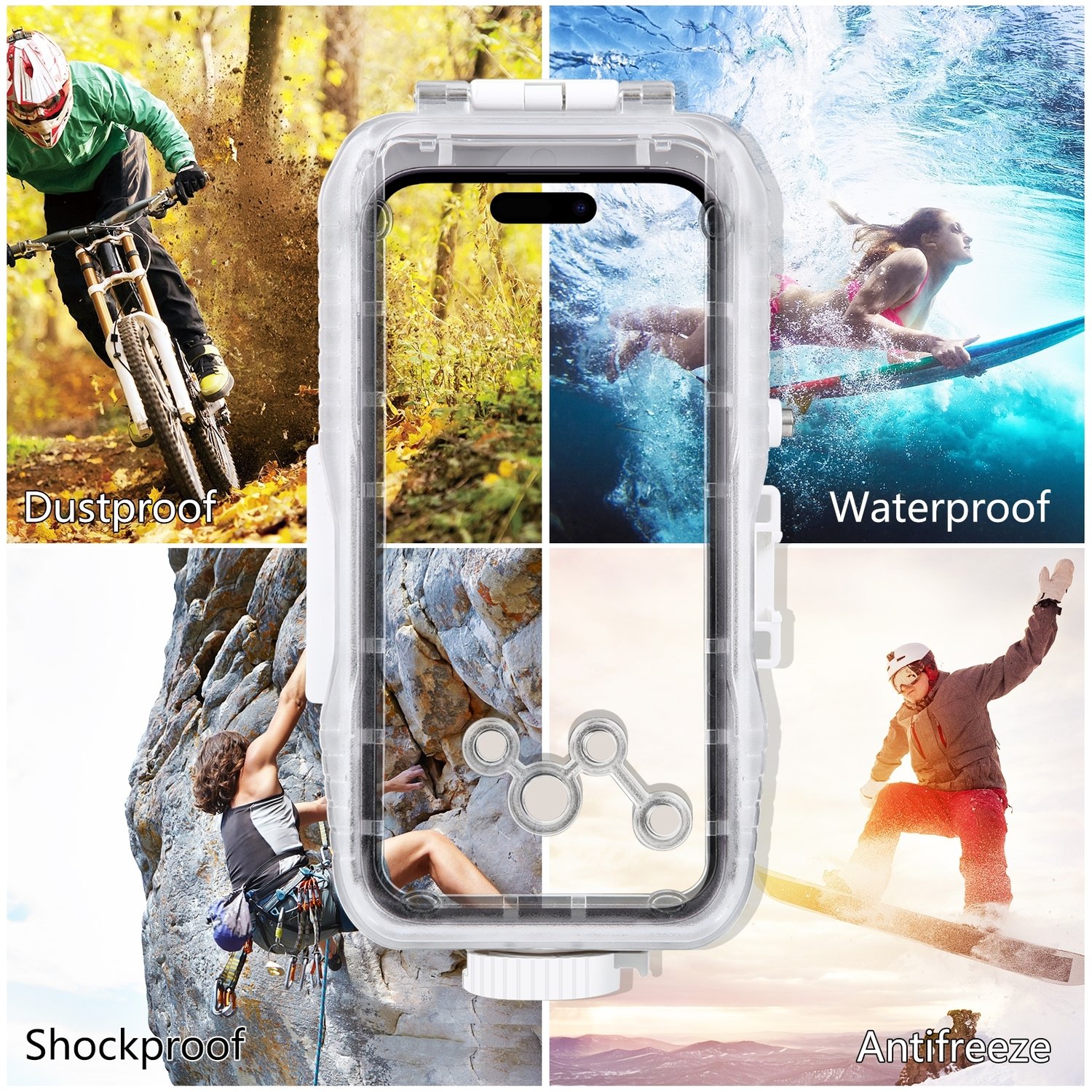 Waterproof iPhone 12/13/14 Pro Max case