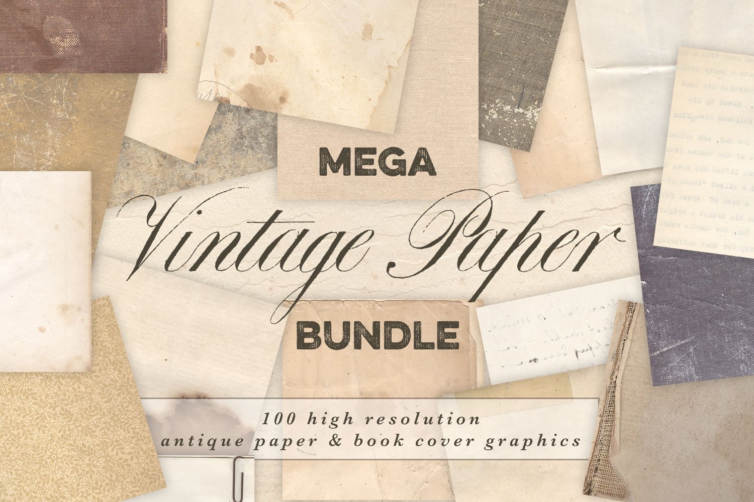 high resolution graphics of vintage and antique papers curated from antique books