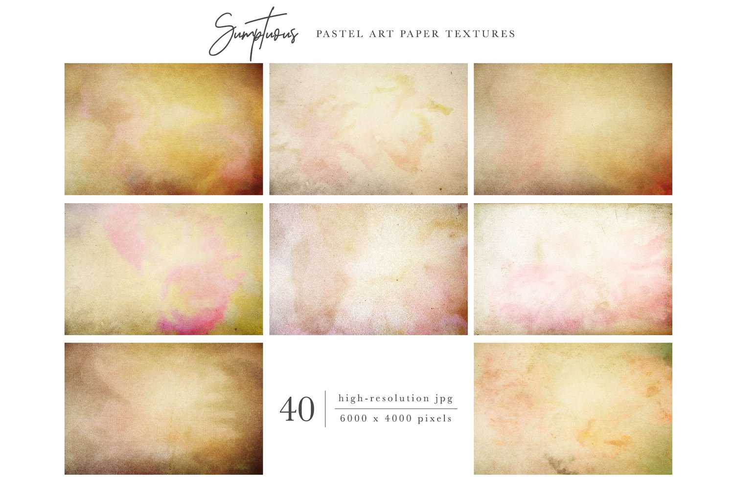 high-resolution pastel art papers to use as photo overlays or art backgrounds