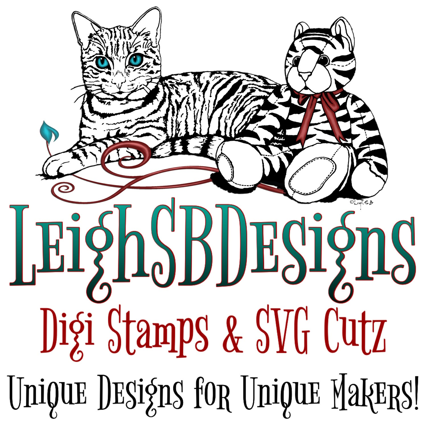 LeighSBDesigns Digi Stamps & SVG Cutz - Unique Designs for Unique Makers!  Original Art & Design by Leigh Snaith-Brunton