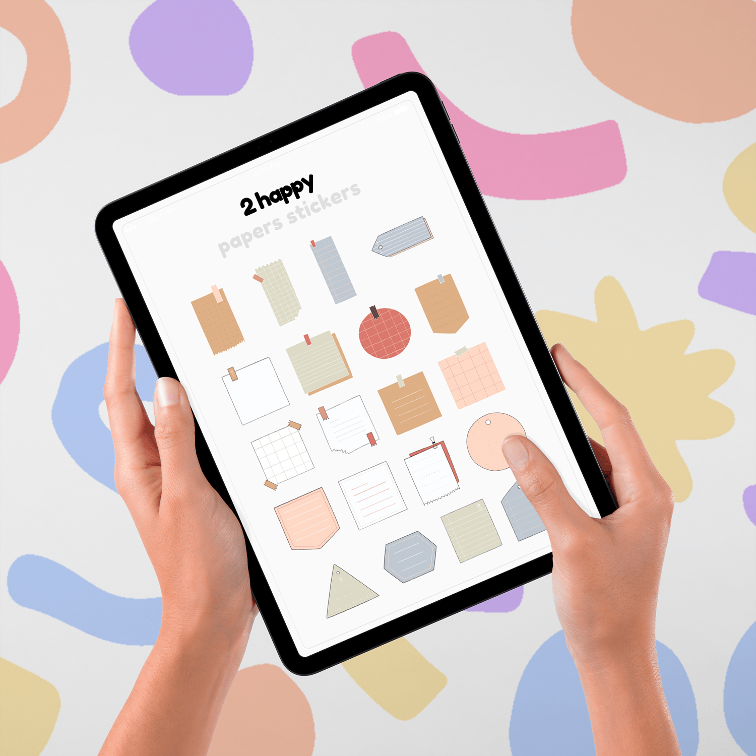 2happyideas stickers-papers shapes