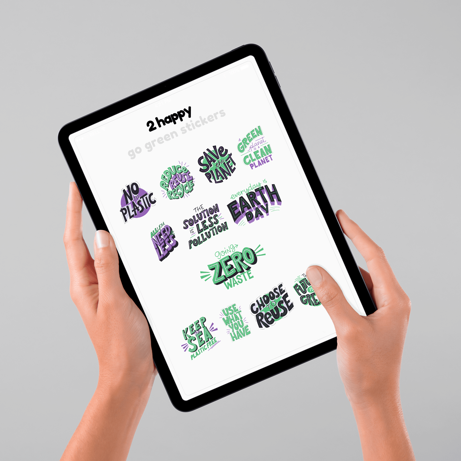 2happyideas stickers-gogreen