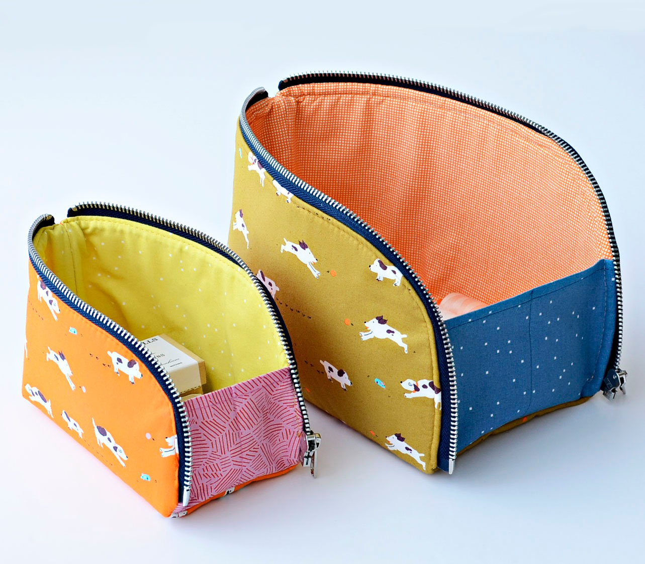 Boxy Zipper Pouch Pattern: Free and Fat Quarter Friendly!