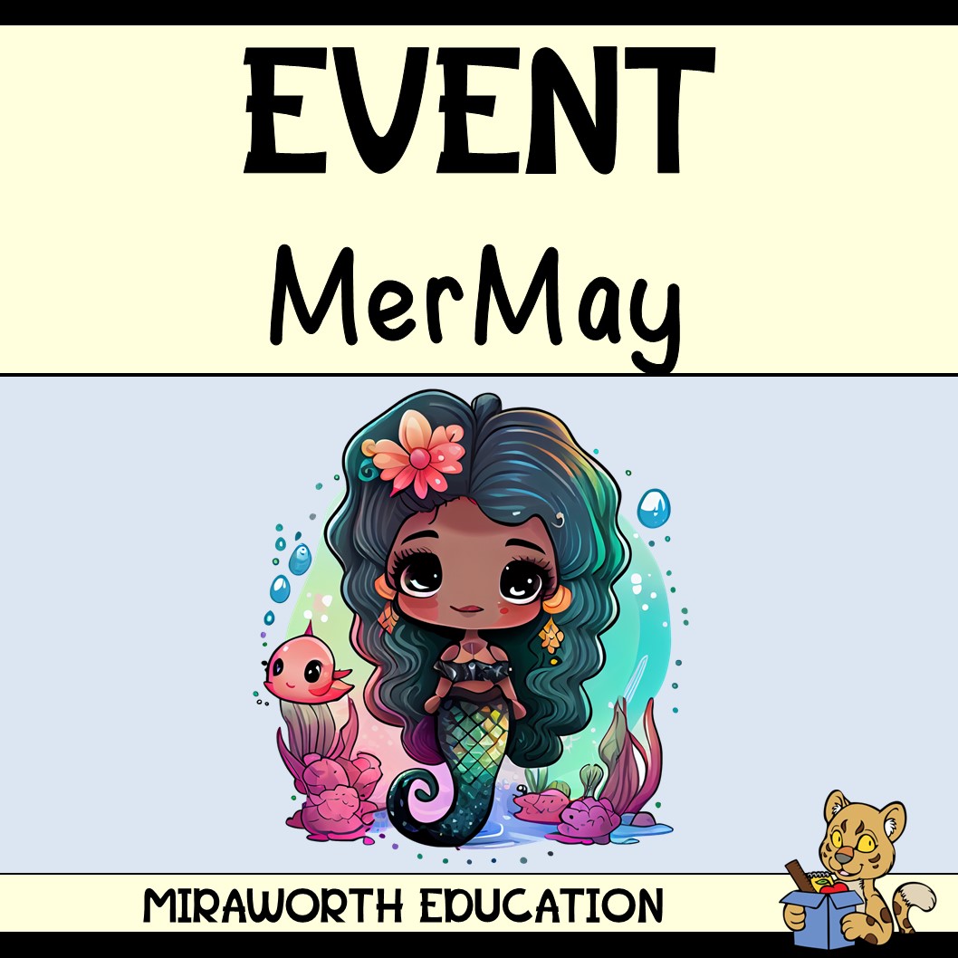 Picture of a mermaid to advertise the classroom activities published by Miraworth Education