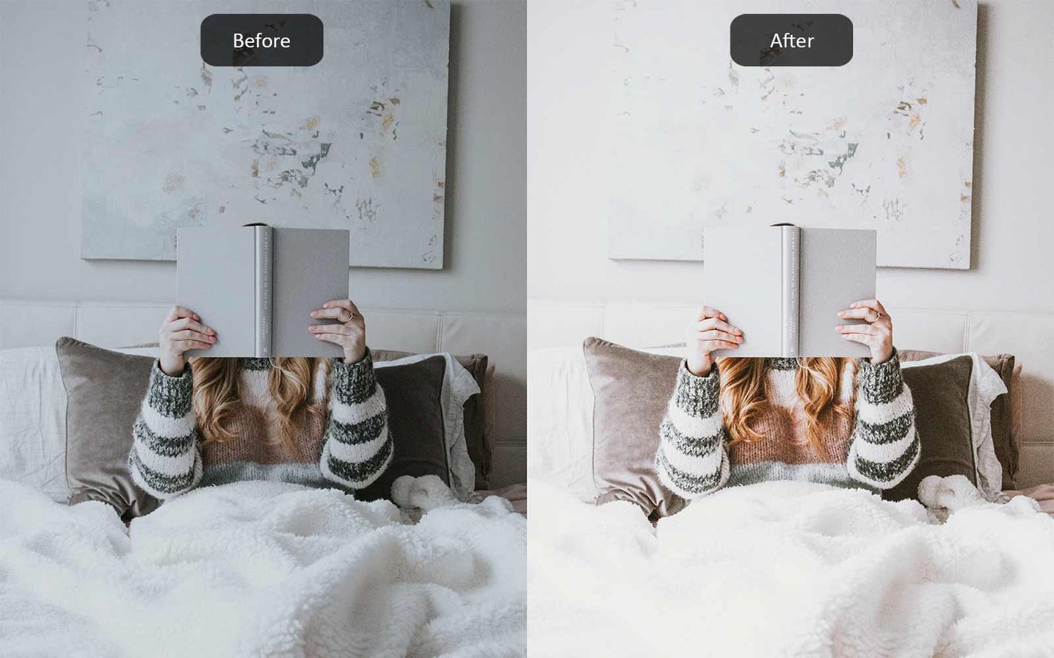 Bright & Airy - Lightroom Presets - Before-After
